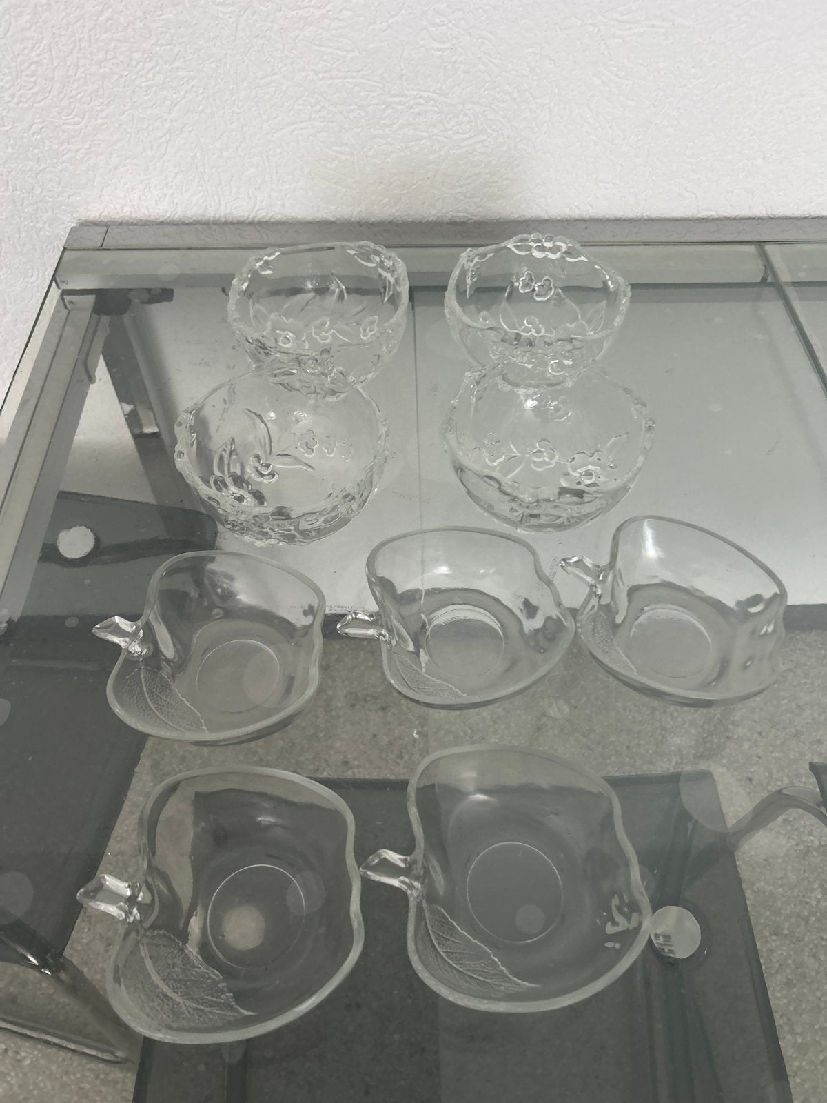 Glazen schaaltjes en kopjes set, Antiek en Kunst, Antiek | Glas en Kristal, Ophalen