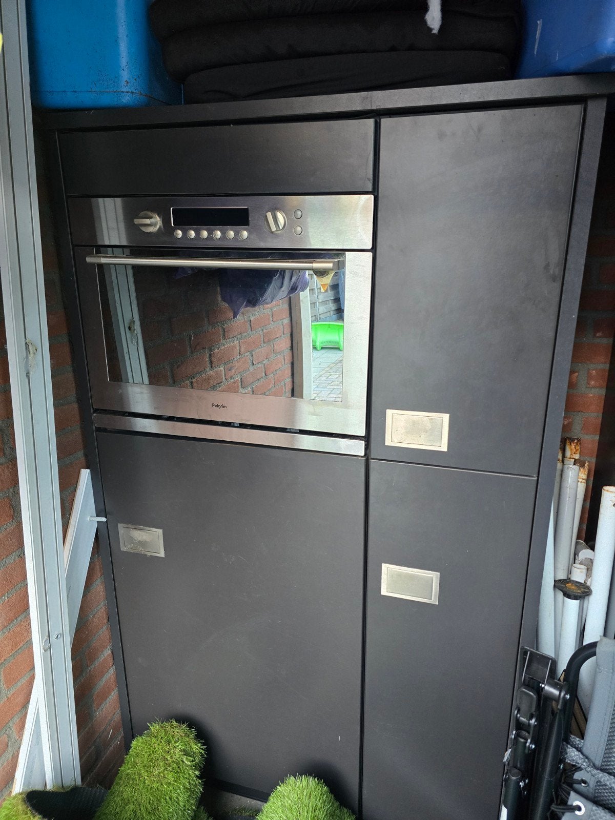 keukenkast/blok, Huis en Inrichting, Ophalen, Gebruikt, Zwart, 50 tot 100 cm