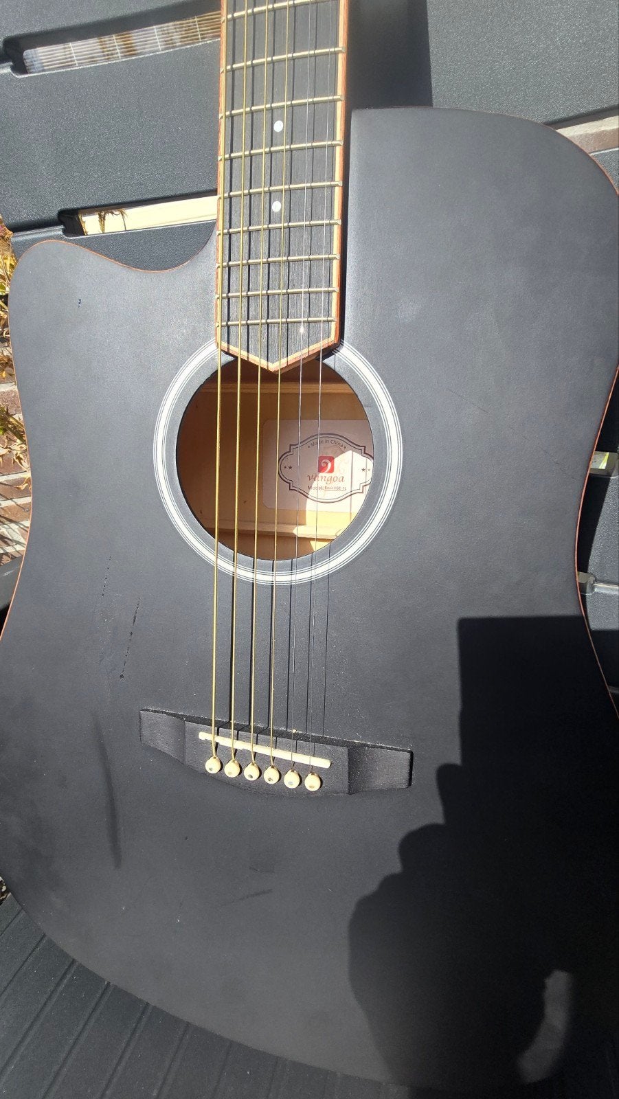 Unieke Vangoa Elektro-Akoestische Westerngitaar, Ophalen of Verzenden, Western- of Steelstringgitaar