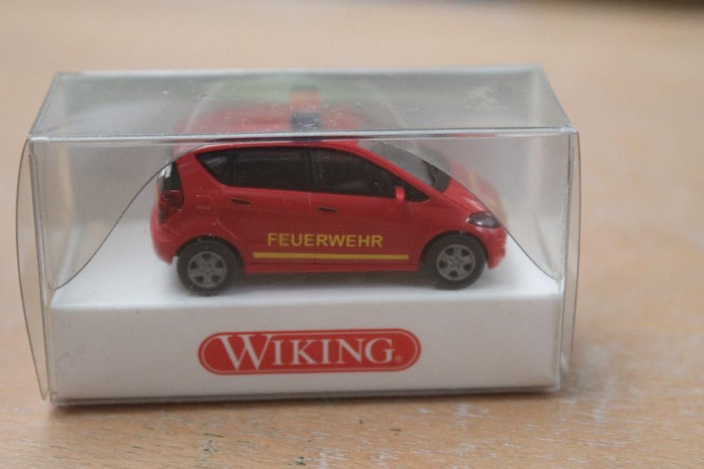 Wiking Mercedes A 170 4-drs in brandweeruitvoering, Ophalen of Verzenden, Zo goed als nieuw, Auto, Wiking