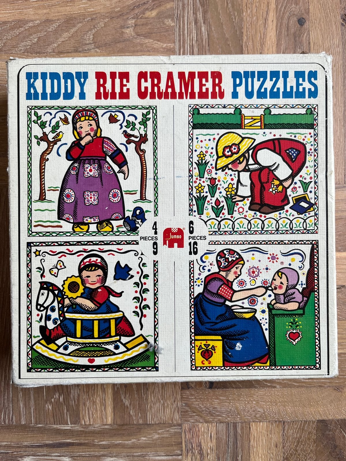 Vintage Kiddy Rie Cramer Puzzels - Jumbo, Ophalen of Verzenden, 10 tot 50 stukjes, Gebruikt, 2 tot 4 jaar