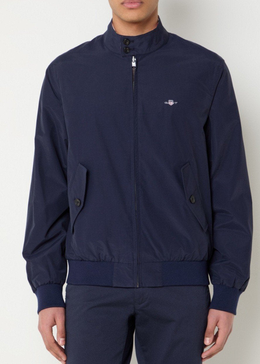 GANT Harrington jas - Donkerblauw, GANT, Nieuw, Ophalen of Verzenden, Maat 48/50 (M)