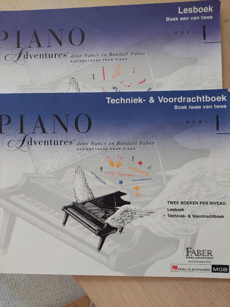 Piano lesboeken, Instrument, Ophalen of Verzenden, Zo goed als nieuw, Namcy en randall faber