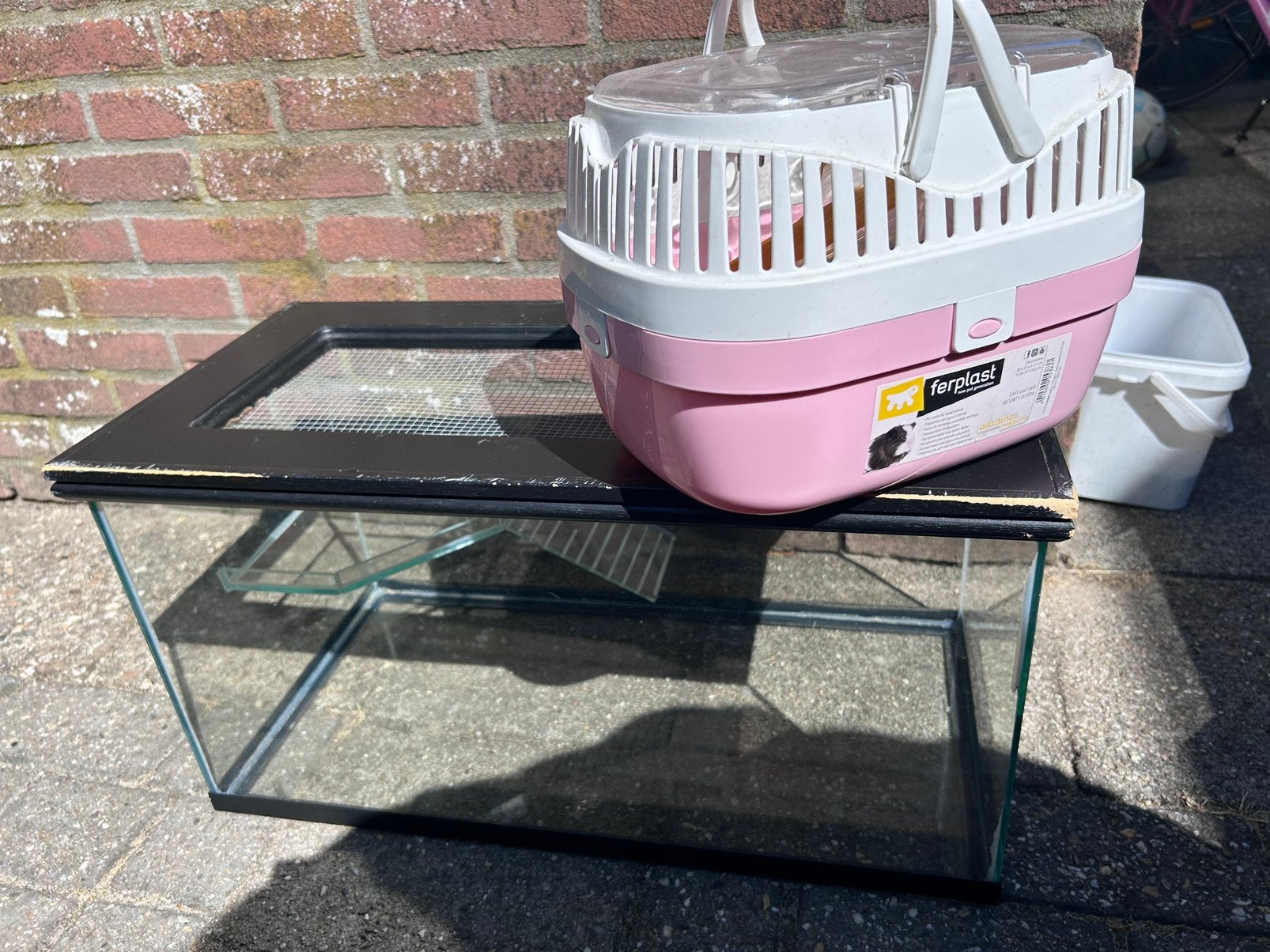 Mooi hok met gaas deksel, Ophalen, Gebruikt, Terrarium of Paludarium