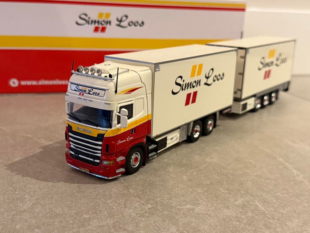 Tekno Scania R combi Simon Loos, Ophalen of Verzenden, Nieuw, Bus of Vrachtwagen, Tekno