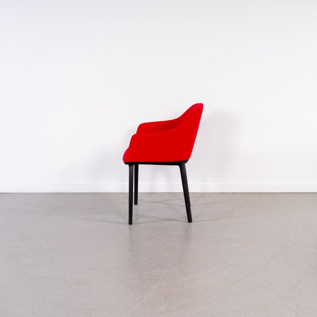 Vitra Softshell Stoel Rood Stof - Zwart, Niet ingevuld, Zo goed als nieuw, Niet ingevuld, Niet ingevuld