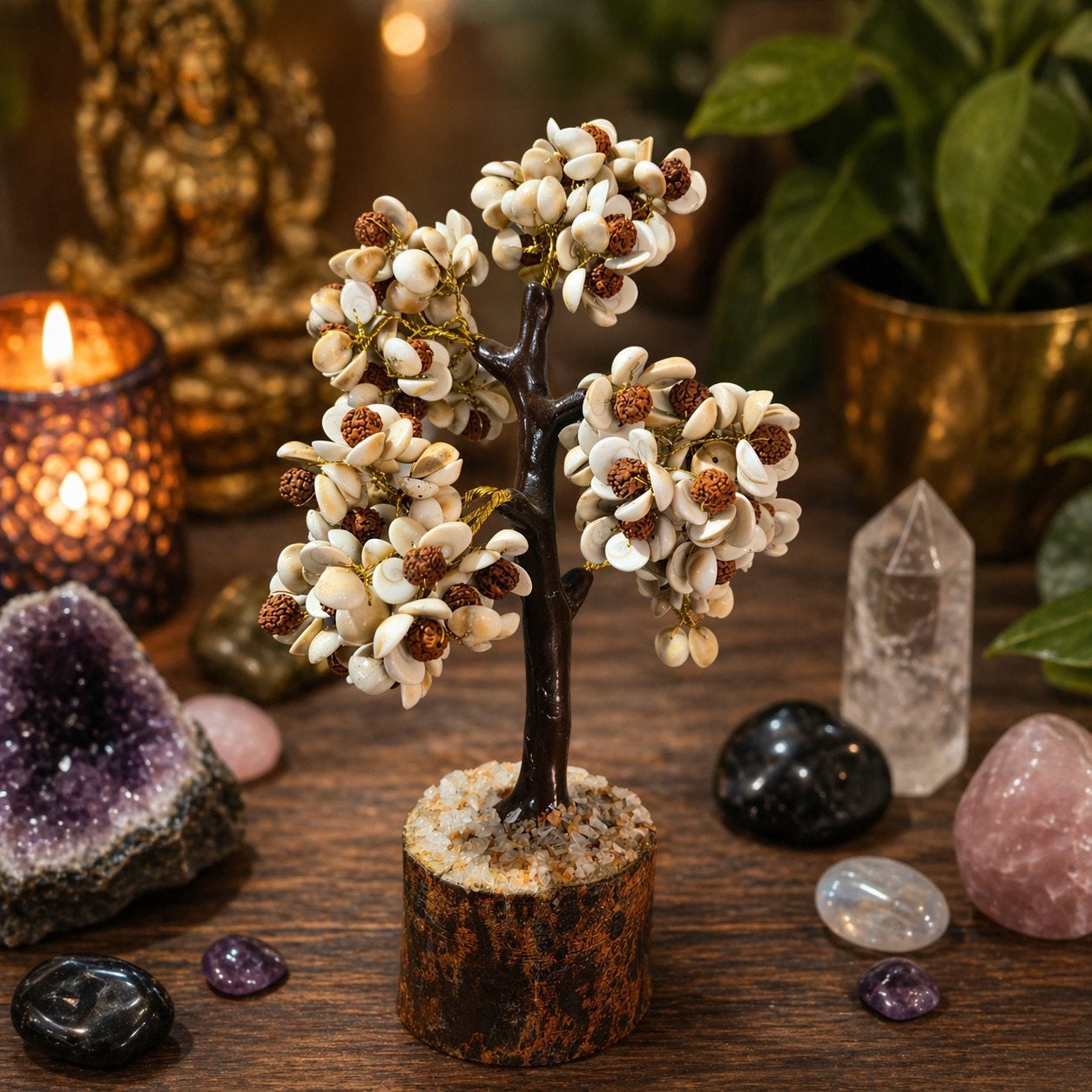 Rudraksha en Gomti Chakra Tree, Meerkleurig, Overige materialen, Nieuw, Ophalen of Verzenden