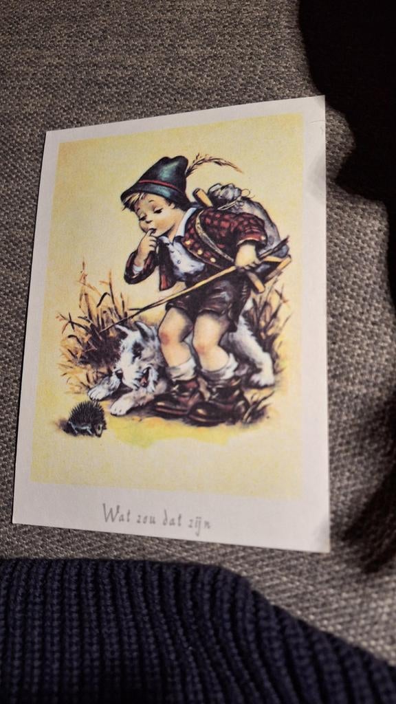 Anzichtkaart Berta Hummel - Wat zou dat zijn, Ophalen of Verzenden, 1940 tot 1960, Ongelopen