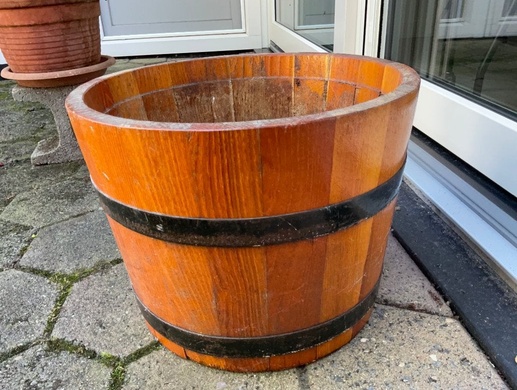 Houten sierpot, Ophalen, Minder dan 30 cm, Minder dan 60 cm, Rond
