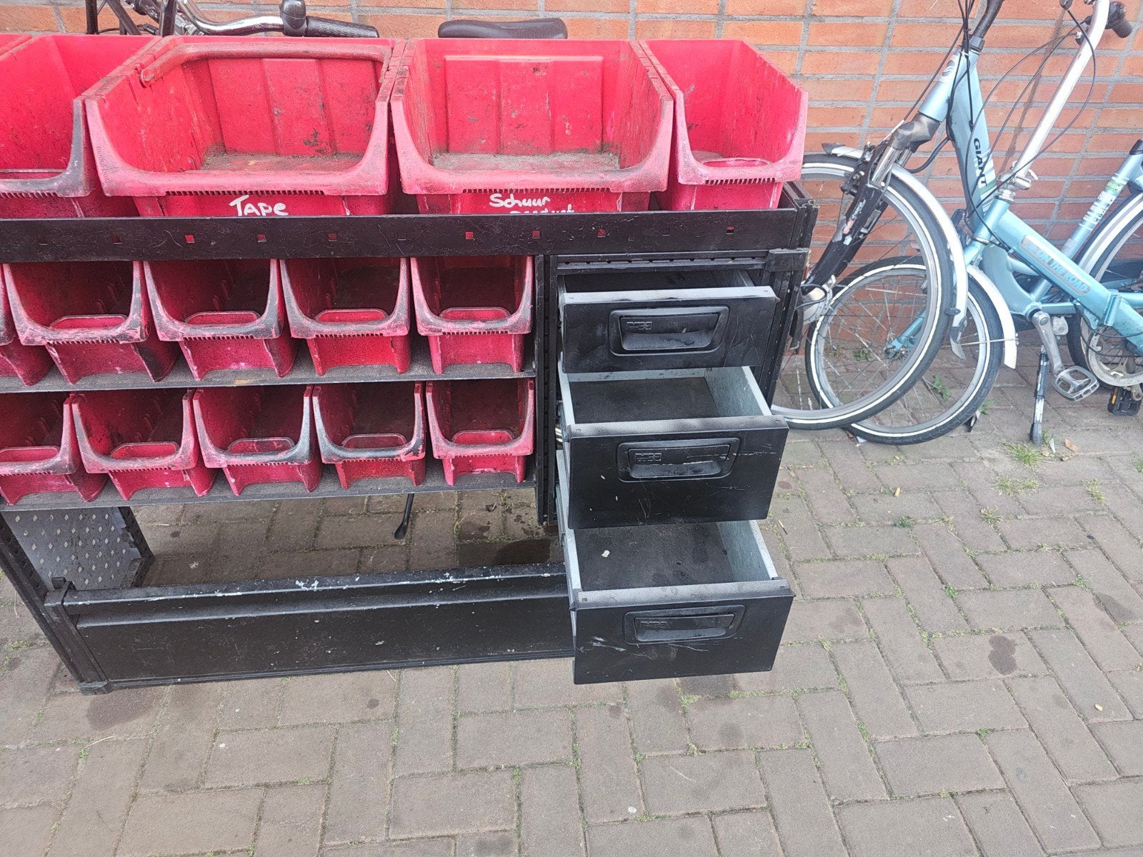 modul system bedrijfswagen kast, Ophalen