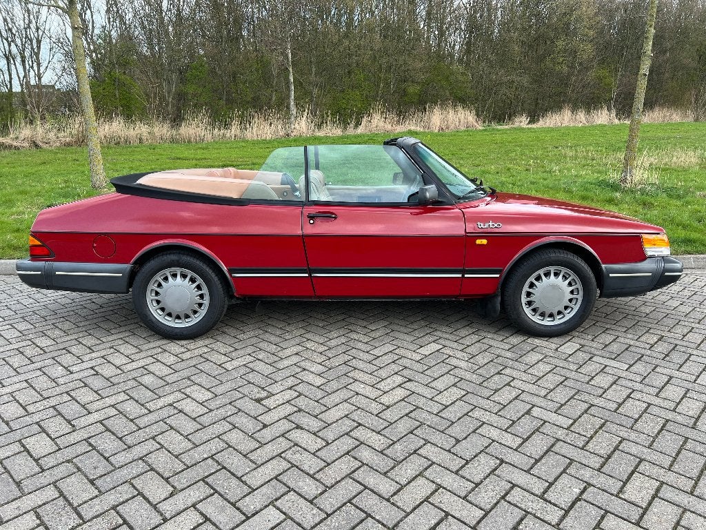 Saab 900 Classic 2.0 16V Turbo FPT 1987 cabrio cabriolet, Auto's, Beige, 4 cilinders, Cabriolet, 160 pk