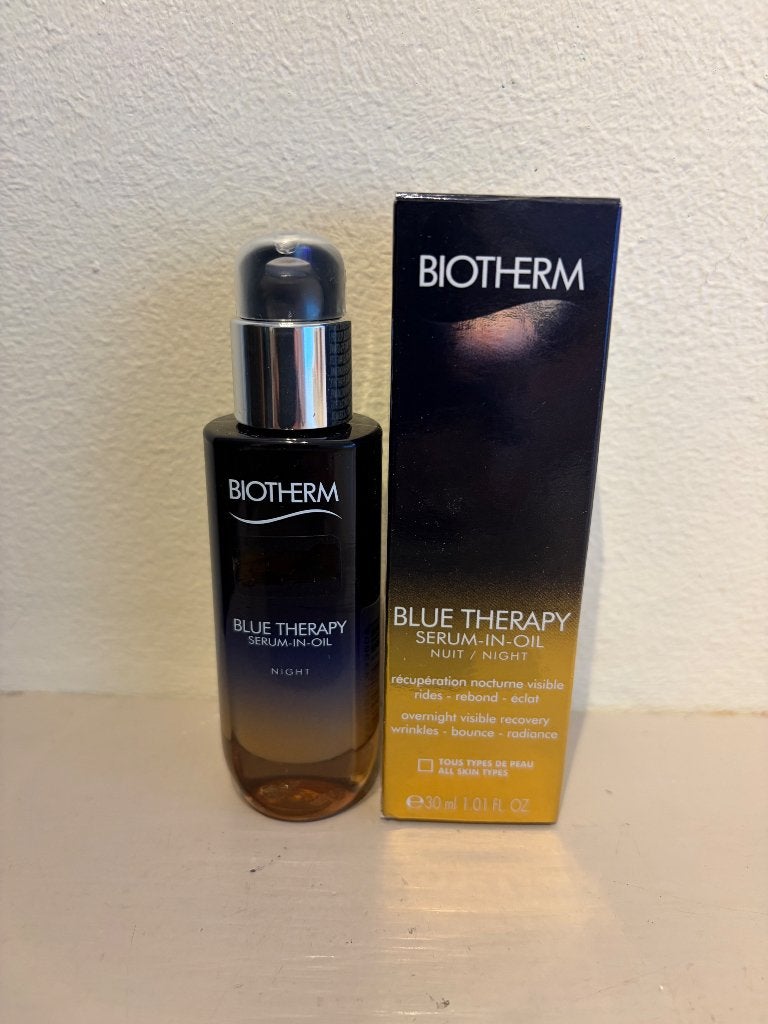 Biotherm blue  Therapy Serum-In-Oil Night, een nachtserum, Ophalen of Verzenden, Nieuw, Gehele gezicht, Verzorging