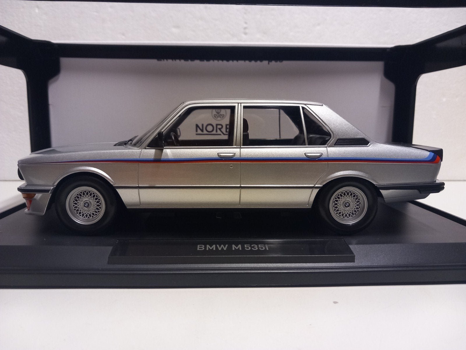 BMW 535 i M silver Limited Edition NOREV 1:18 KRD, Ophalen of Verzenden, Zo goed als nieuw, Auto, Norev