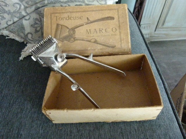 antieke tondeuse marco incl originele doos, Ophalen of Verzenden