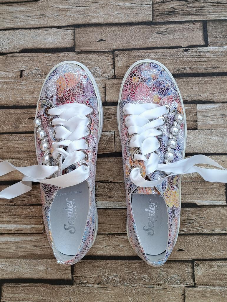 SEMLER- Aparte Gympen met Pareltjes, maat 36,5, Overige kleuren, Verzenden, X, Sneakers of Gympen