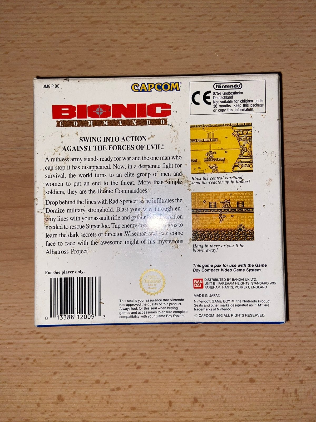 Bionic Commando Gameboy Compleet Zeldzaam!, 1 speler, Ophalen of Verzenden, Zo goed als nieuw, Vanaf 3 jaar