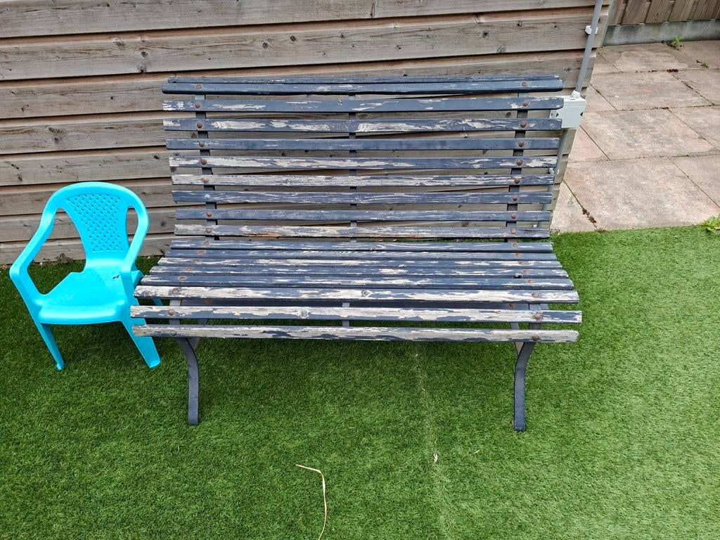Tuinbank, Ophalen, Gebruikt, Hout
