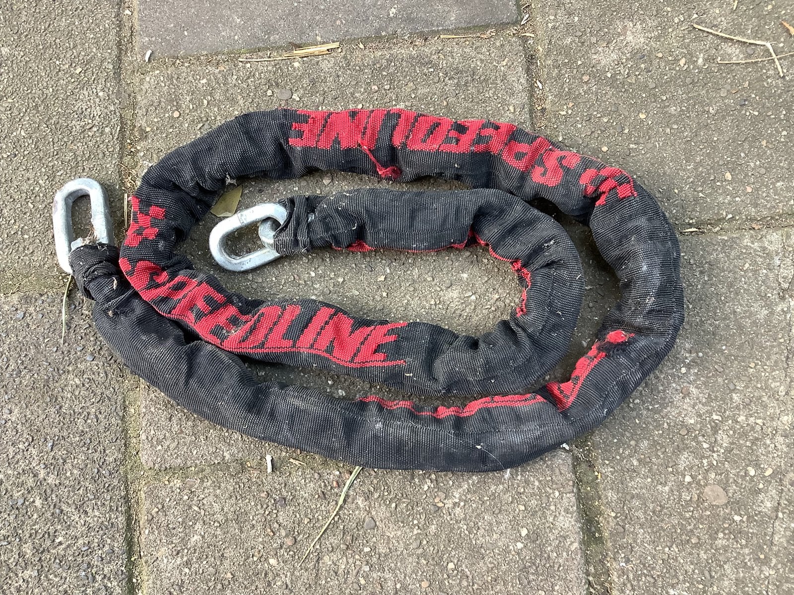 Zware ketting met hoes, Ophalen, Gebruikt, Kettingslot