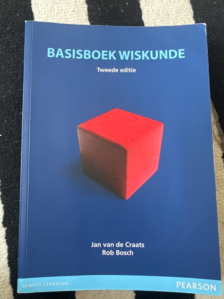 Basisboek Wiskunde - Tweede editie (Jan van de Craats), Boeken, Ophalen of Verzenden, Beta, Zo goed als nieuw, HBO