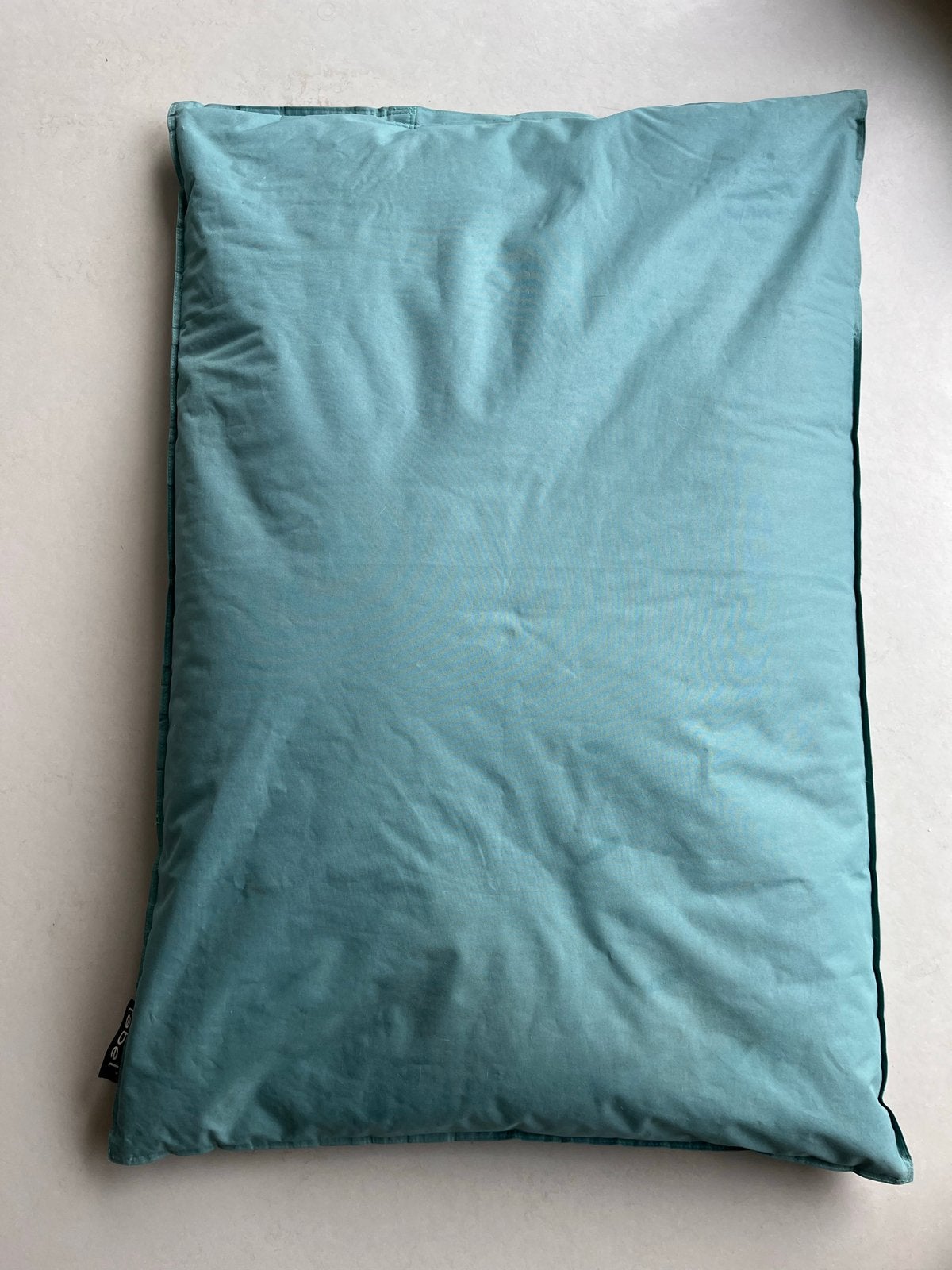 Zitzak Lebel turquoise/zeegroen - 130x80 cm, Huis en Inrichting, Ophalen, Gebruikt, Groen, Zitzak