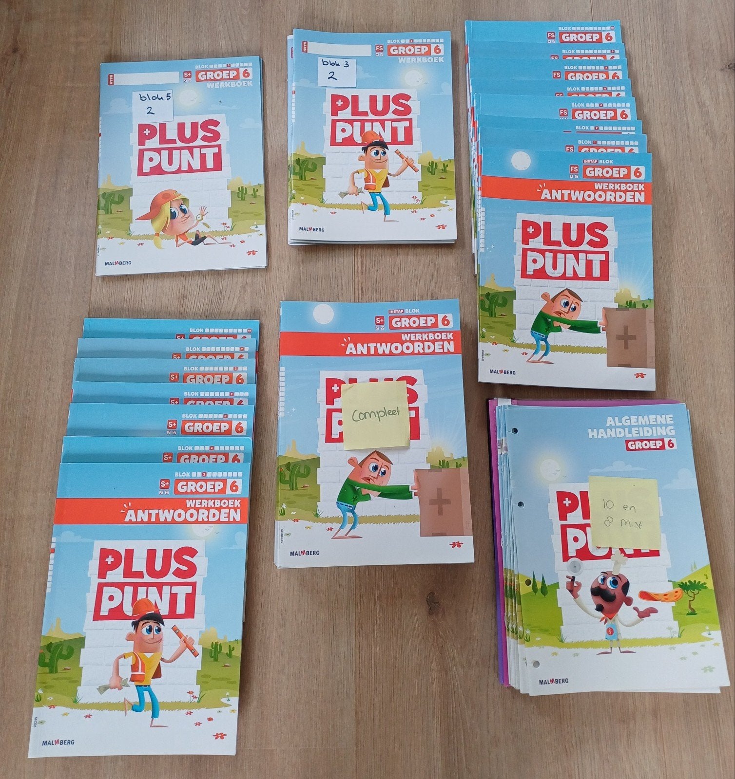 Pluspunt 4 groep 6 werkboeken en handleidingen, Boeken, Schoolboeken, Overige vakken, Malmberg, Ophalen of Verzenden, Zo goed als nieuw