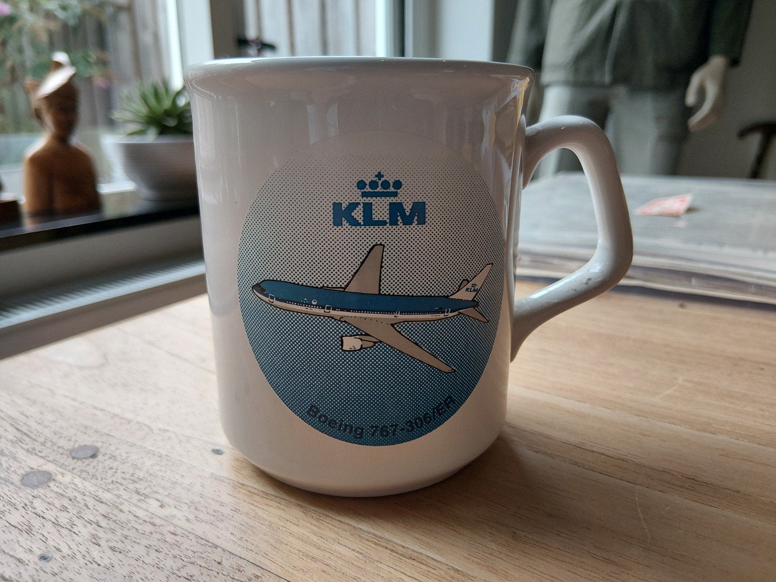 KLM Boeing 767-300/ER Mok - Vliegtuig Collectie, Ophalen of Verzenden, Gebruikt