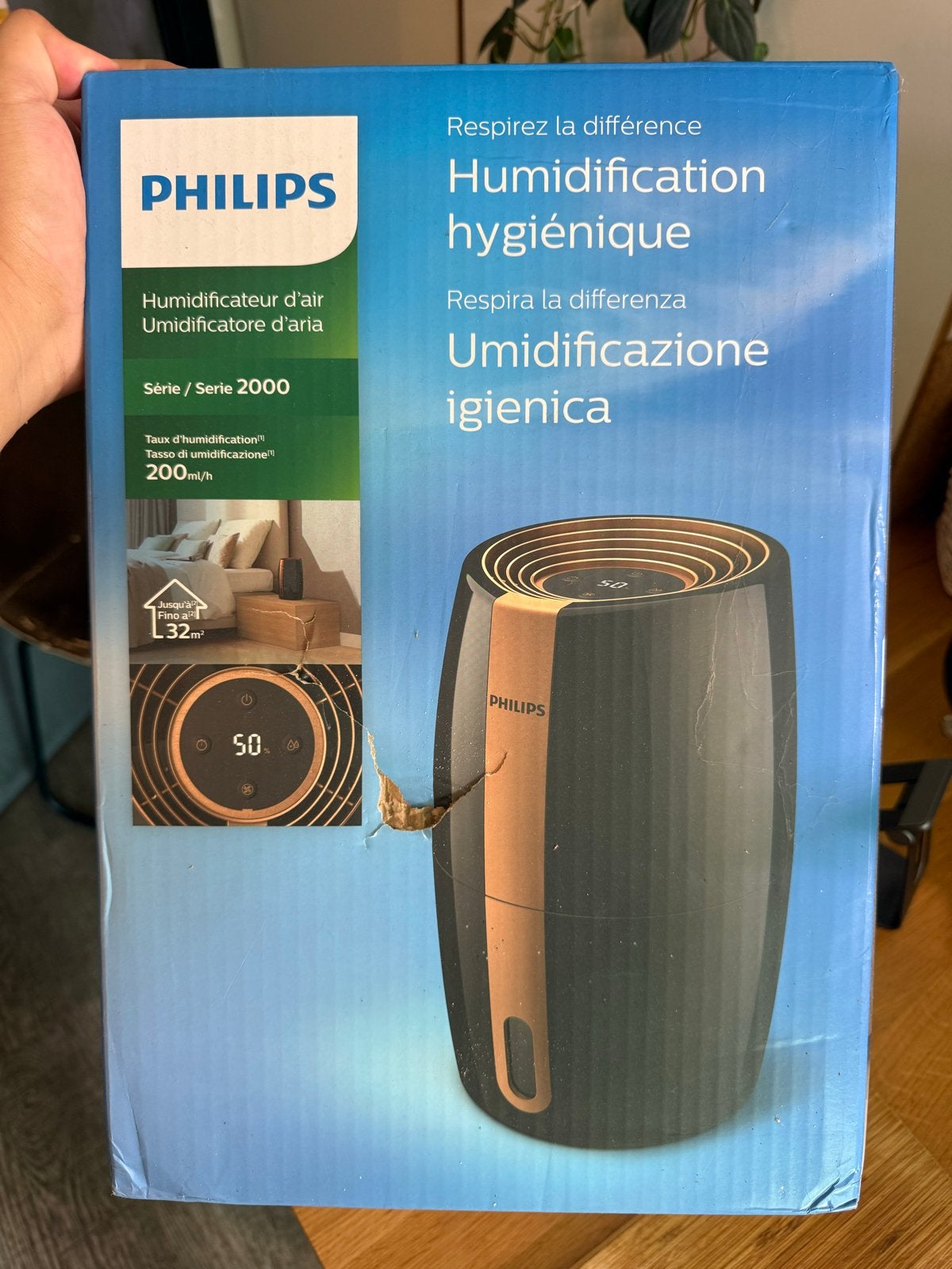 Philips Luchtbevochtiger Serie 2000 - Zo goed als nieuw, Ophalen, Zo goed als nieuw, Luchtbevochtiger