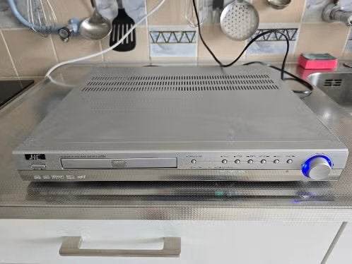 HE He DVA600 & Amplifier systeem., Ophalen of Verzenden, Gebruikt, Dvd-speler, Overige merken