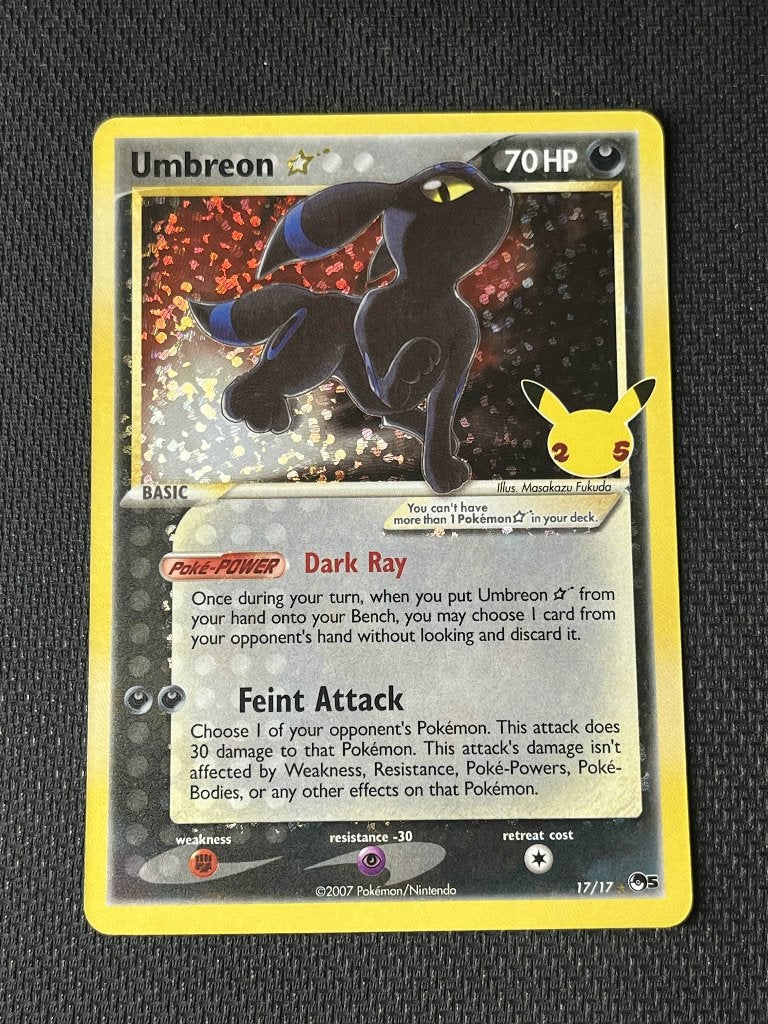 Umbreon Gold Star (CEL POP5 17), Hobby en Vrije tijd, Verzamelkaartspellen | Pokémon, Ophalen of Verzenden, Nieuw, Losse kaart
