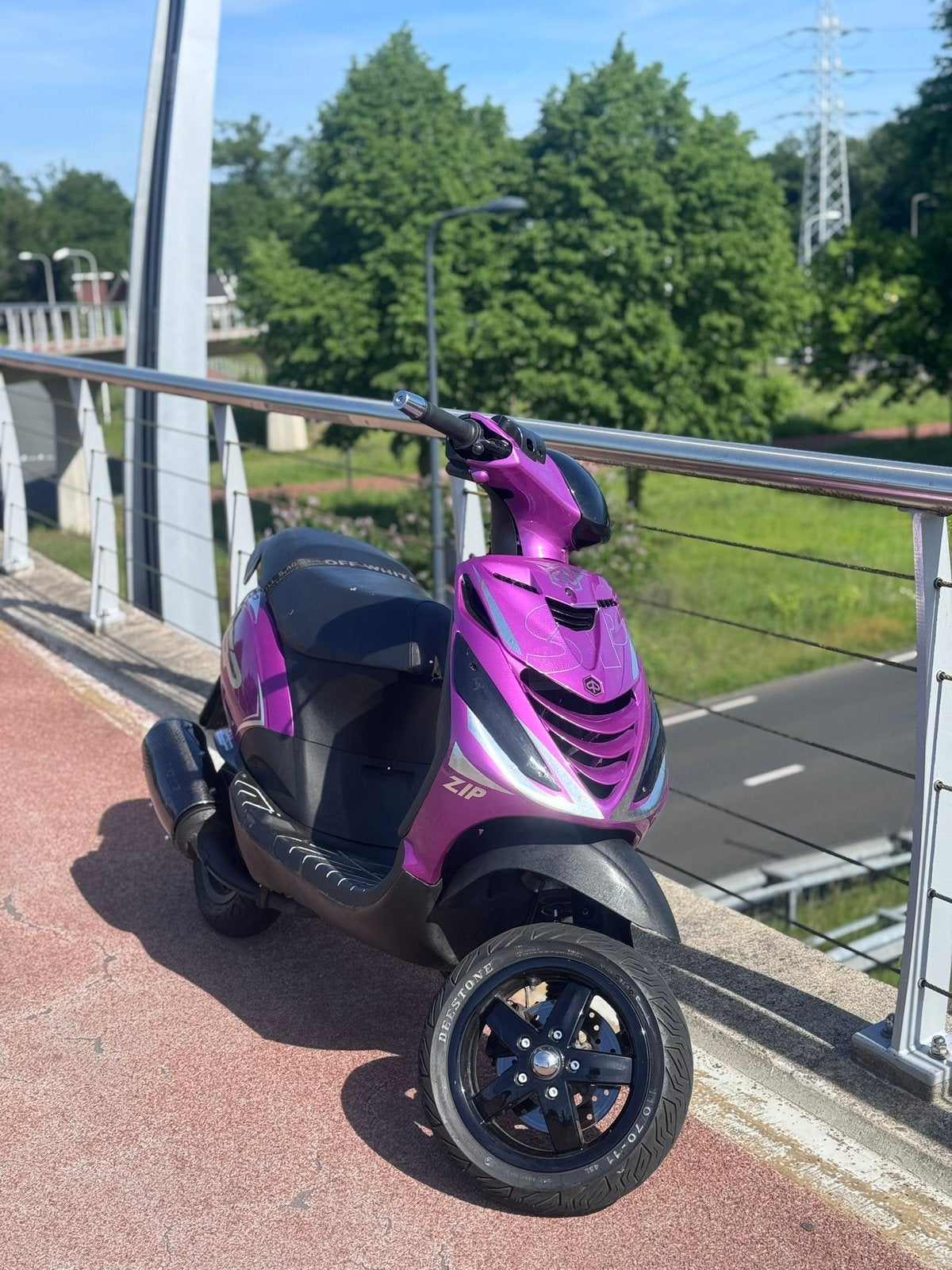 Zip 172cc brom, Fietsen en Brommers, Scooters | Piaggio, Ophalen, Zo goed als nieuw, Tweetakt, Zip