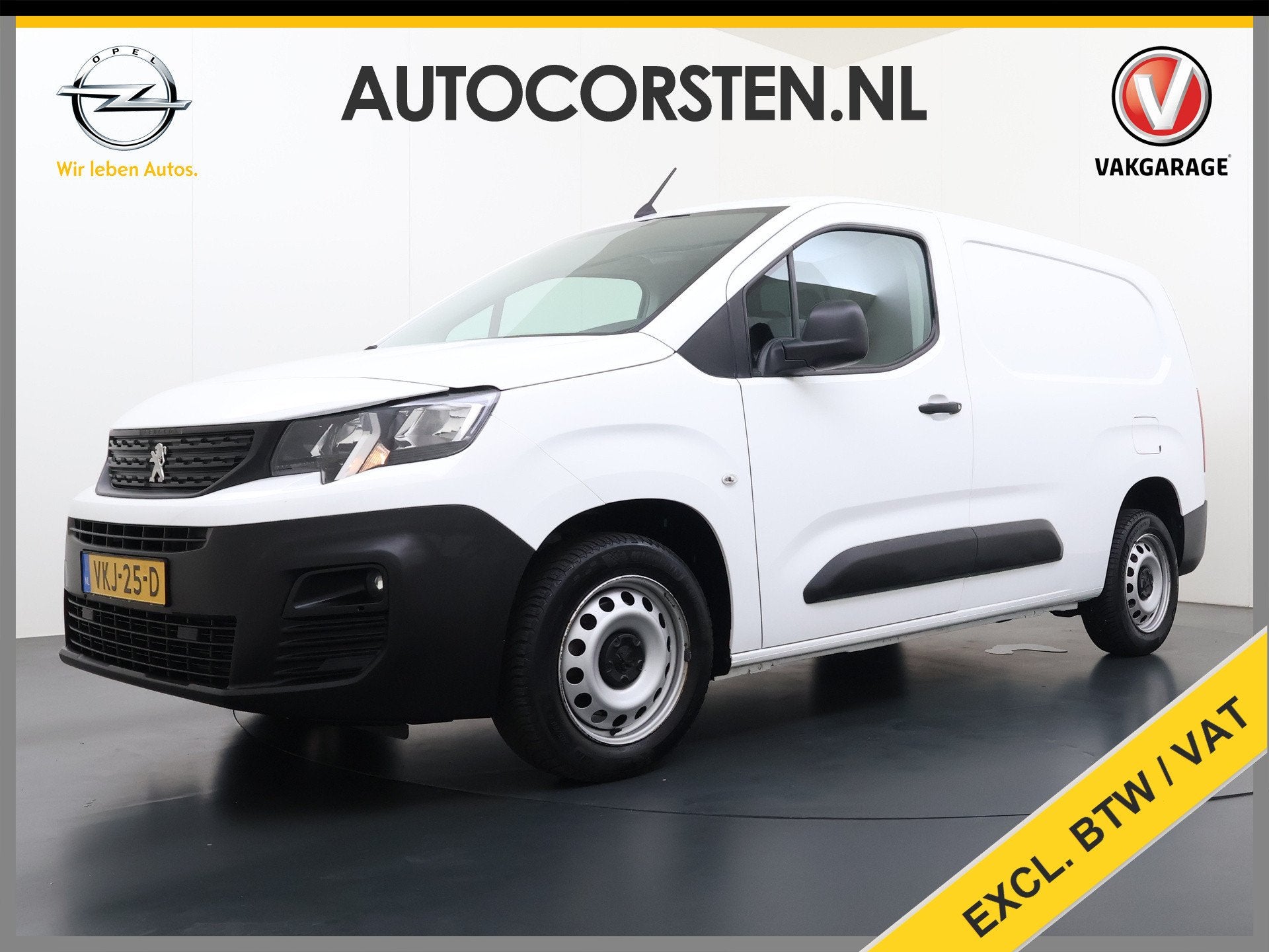 Peugeot Partner 1.5HDI 102PK Lang L2 Navi Airco Apple Carpla, Auto's, Voorwielaandrijving, Gebruikt, 4 cilinders, Wit