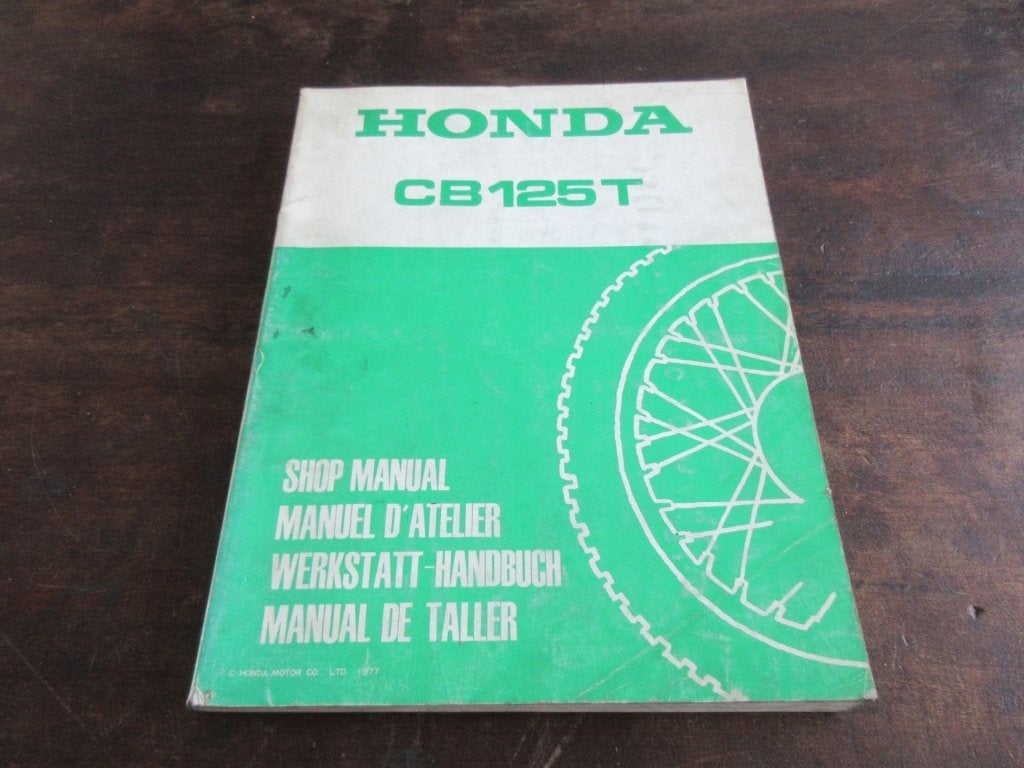 Honda CB125T werkplaatshandboek manual, Ophalen of Verzenden, Honda