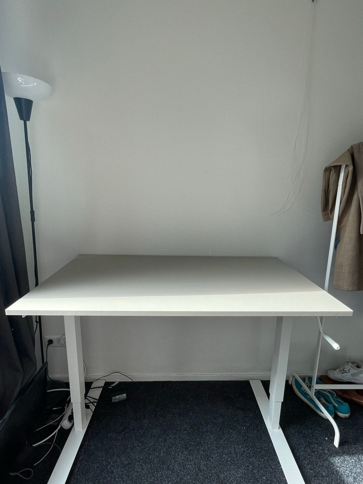 Standing desk, Ophalen, Zit-sta bureau, Spaanplaat of MDF, In hoogte verstelbaar
