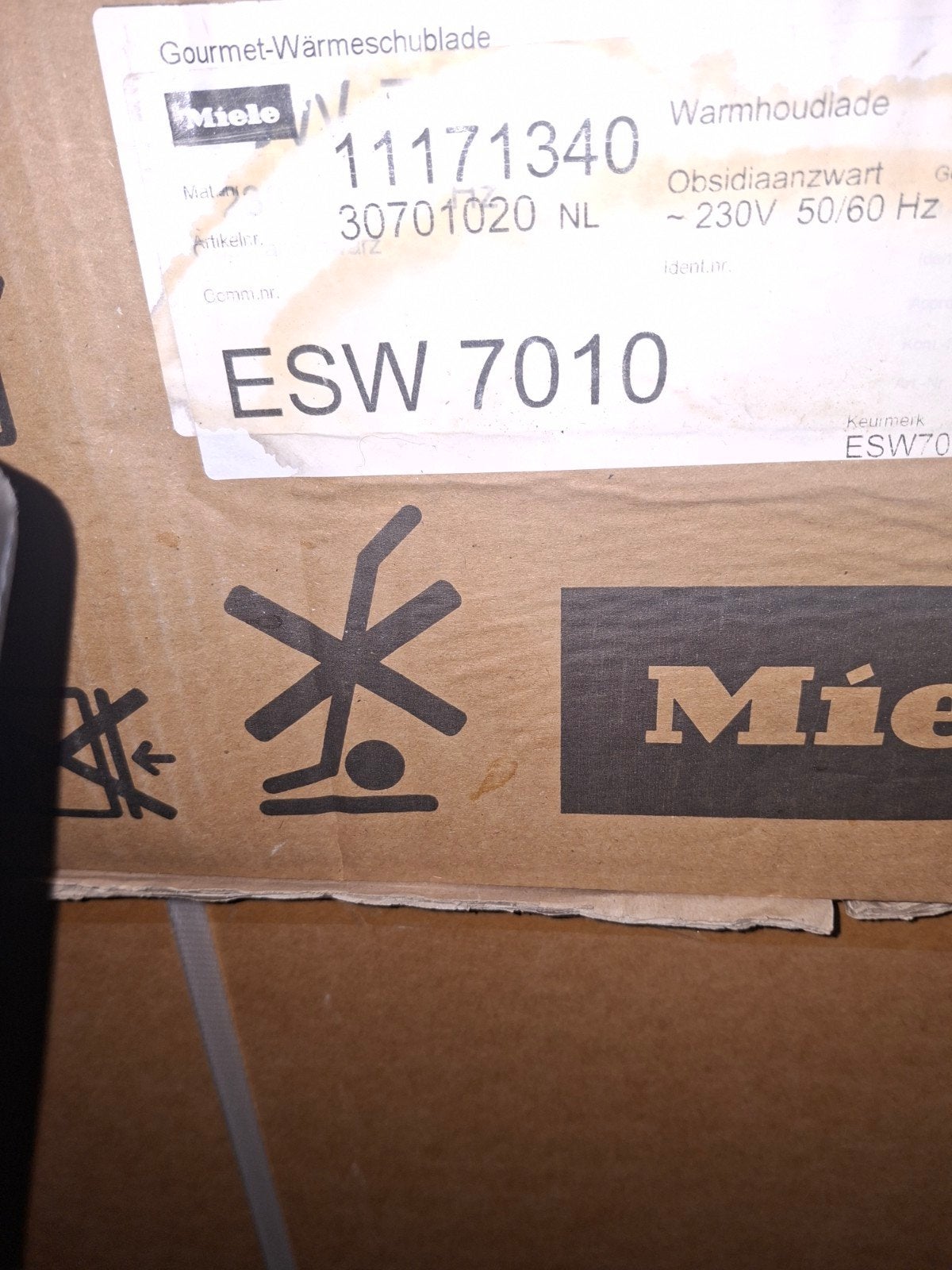 miele warmhoudlade ESW7010 nieuw, Ophalen, Nieuw