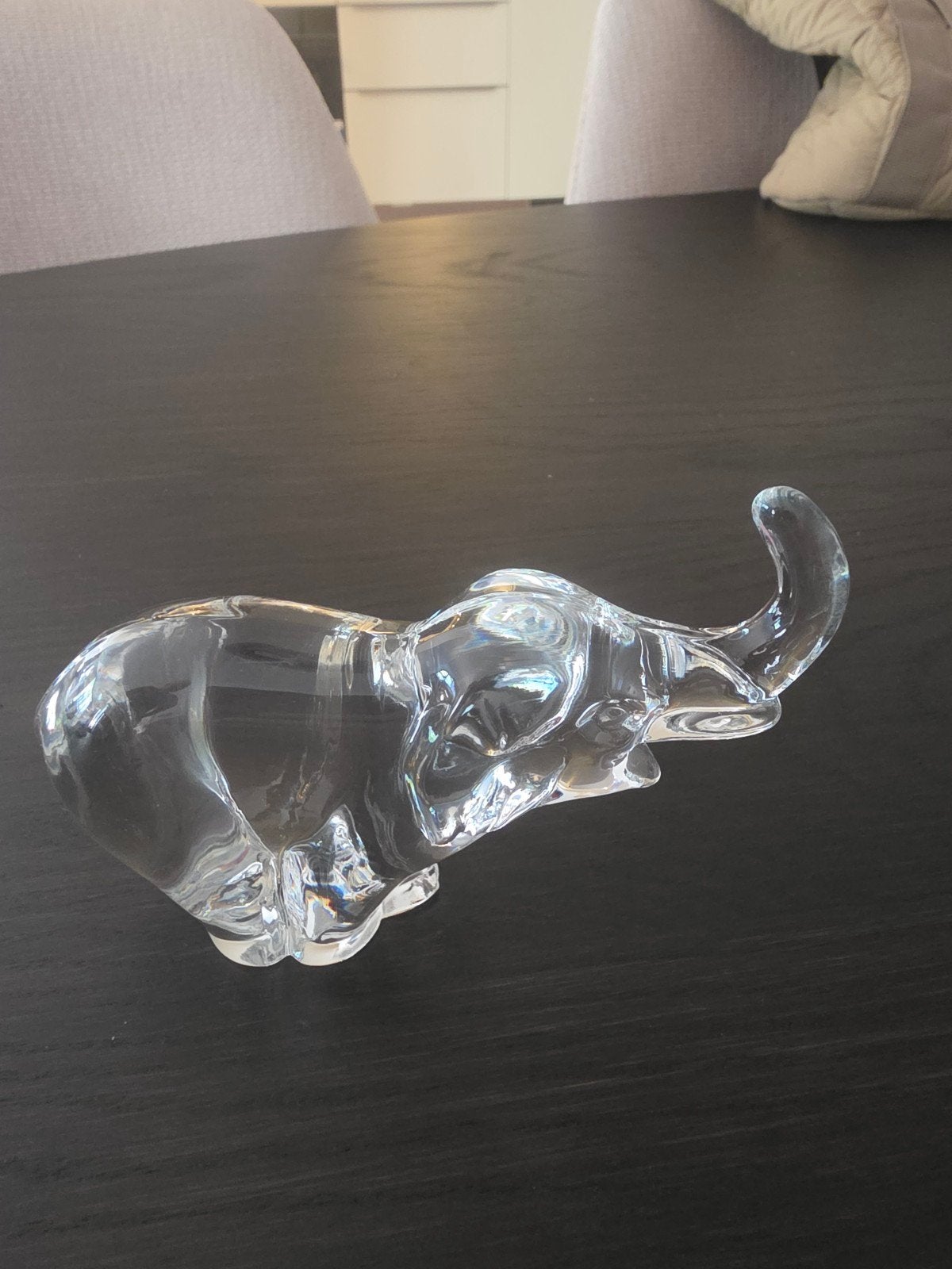 Glazen olifant decoratie, Antiek en Kunst, Antiek | Glas en Kristal, Ophalen of Verzenden