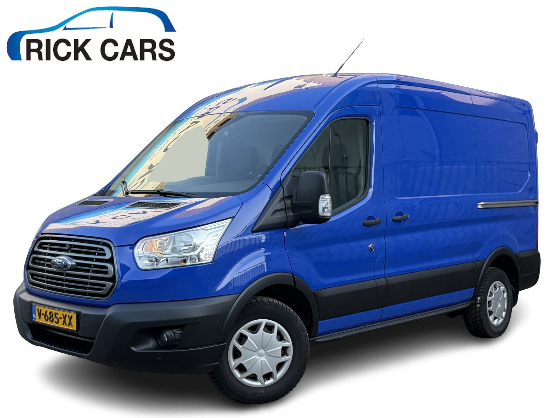 Ford Transit 350 2.0 TDCI 130PK Euro 6L2H2 Trend CarPlay/cru, Voorwielaandrijving, Stof, 4 cilinders, Blauw