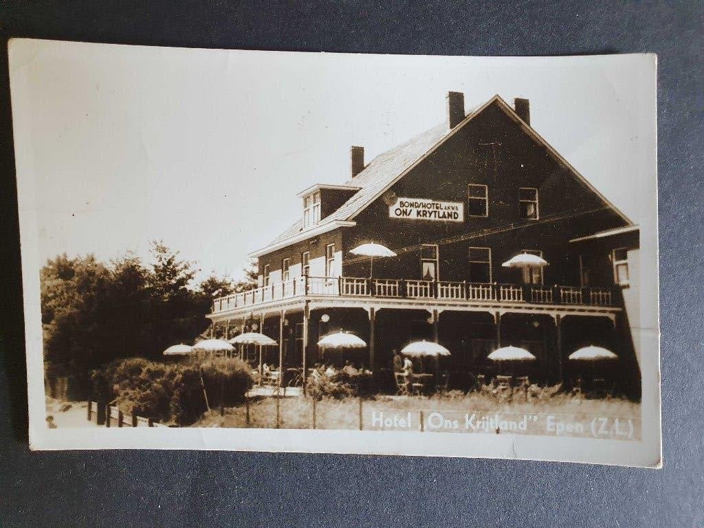 ansicht FOTOKAART EPEN Hotel Krijtland, Ophalen of Verzenden, Voor 1920, Limburg