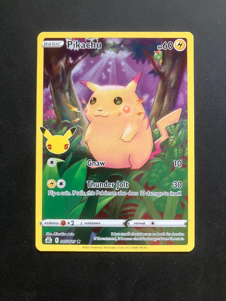 Pokemon Pikachu 005/025 25th Celebrations, Ophalen of Verzenden, Nieuw, Losse kaart