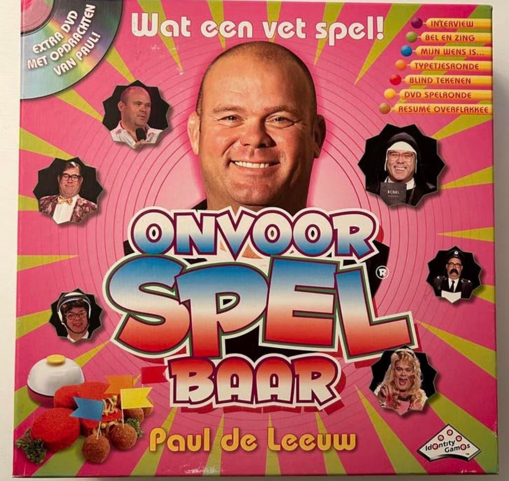 Paul De Leeuw Onvoorspelbaar Bordspel NIEUW, Vijf spelers of meer, Ophalen of Verzenden, Nieuw