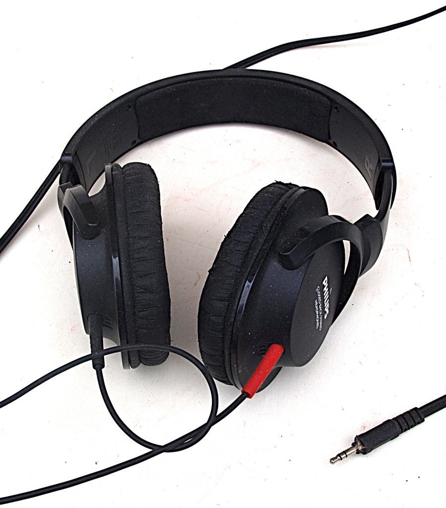 Philips Closed Back Stereo Headphones - met 5 m verlengkabel, Audio, Tv en Foto, Philips, Gebruikt, Ophalen of Verzenden, Over-ear