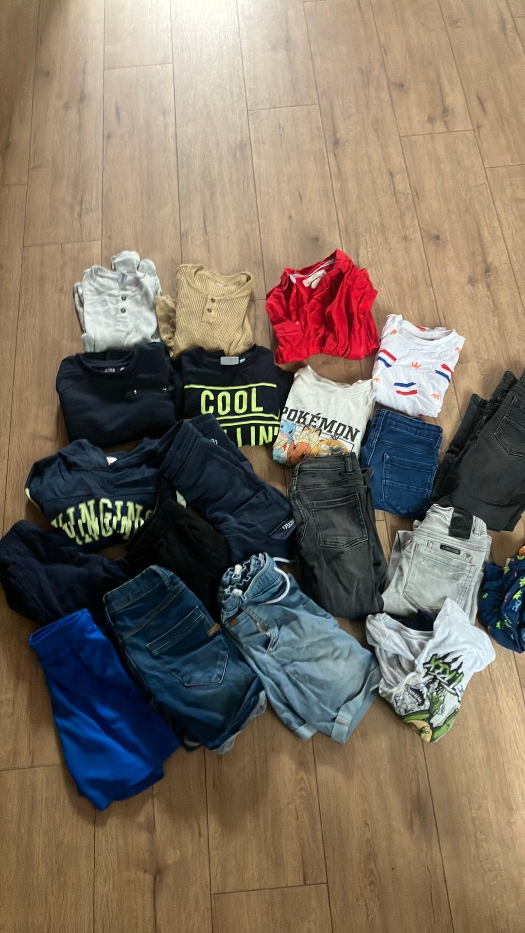 Kleding pakket jongens maat 122, Ophalen, Zo goed als nieuw, Overige maten
