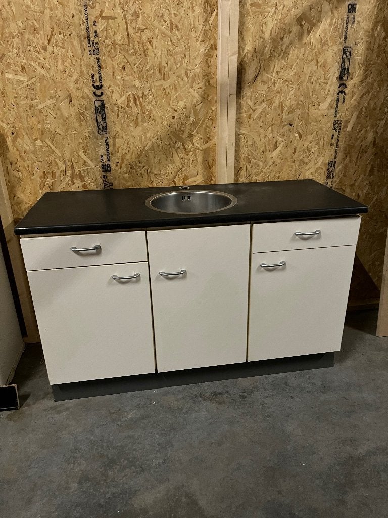 Keukenblokje 145cm keukenblok, Huis en Inrichting, Keuken | Keukenelementen, Ophalen, Gebruikt, 100 tot 150 cm, Minder dan 100 cm
