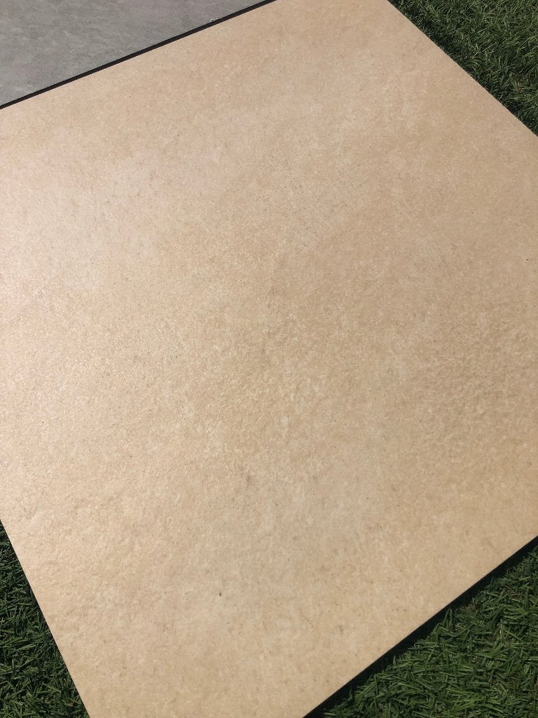 keramische terrastegel beige 80x80x2 1 ste keus actie, Keramiek, Nieuw, Ophalen of Verzenden, 10 m² of meer