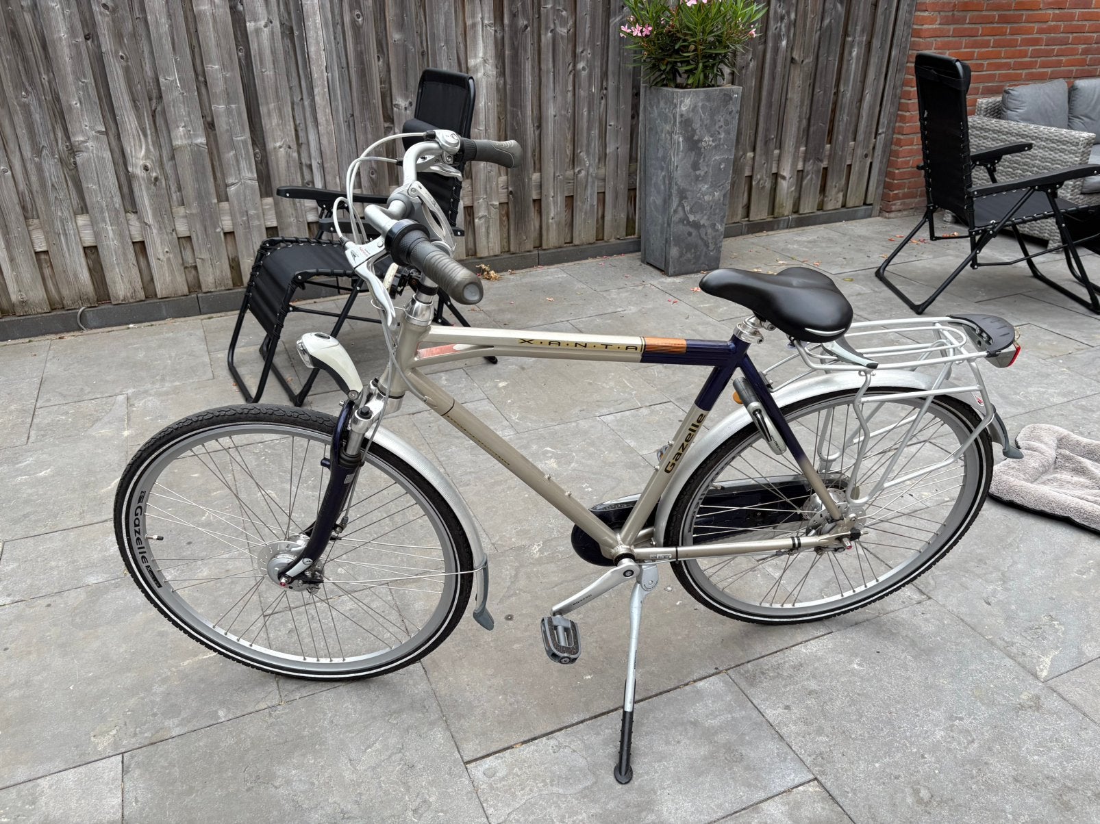 Gazelle xanta herenfiets 7 versnellingen, Ophalen, Gebruikt, Versnellingen, 57 tot 61 cm