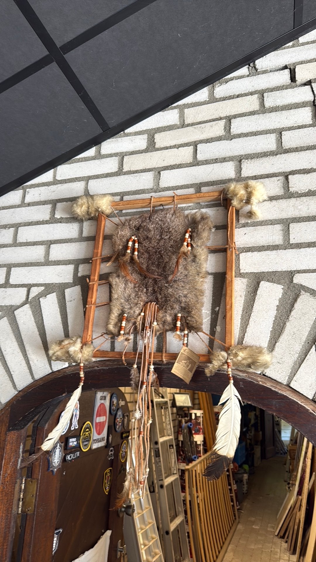 Handgemaakt Rabbit Shield | Native American stijl, Handgemaakt, Ophalen, Ritueel object, Natuurlijk materiaal