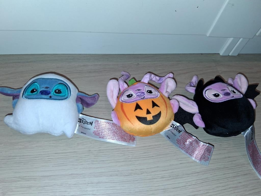 Disney Stitch Halloween Knuffels - Set van 3, Disney, Disney, Overige typen, Nieuw