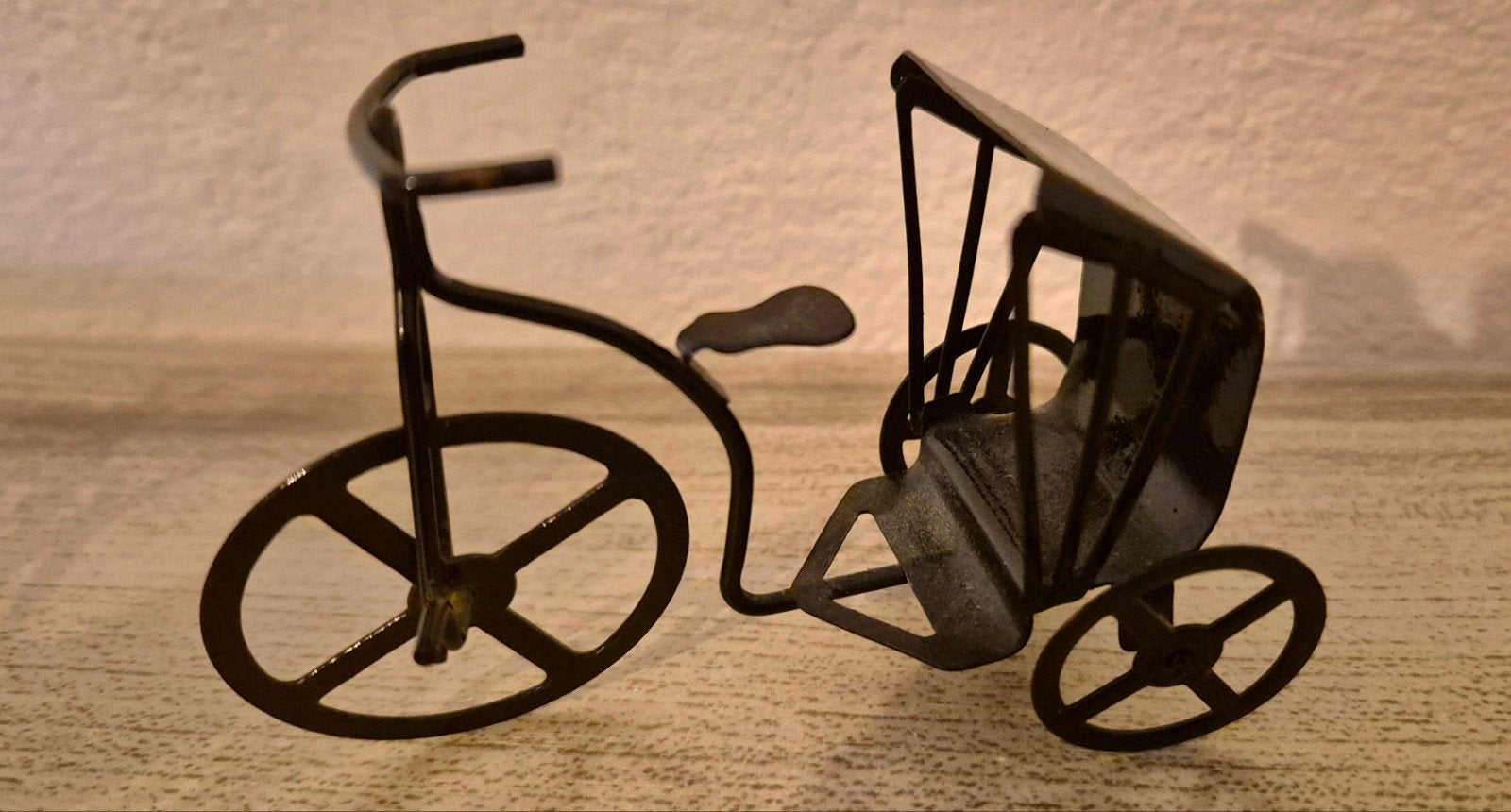 Vintage miniatuur riksja, Ophalen of Verzenden