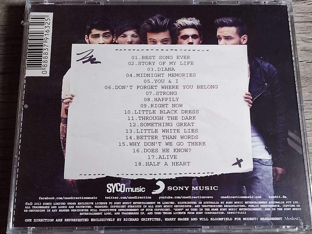 One Direction - Midnight Memories [Nieuw], Ophalen of Verzenden, Gebruikt