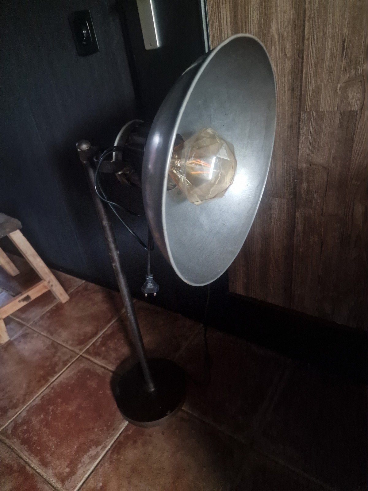 metalen tafellamp H 95 cm, Ophalen, Zo goed als nieuw