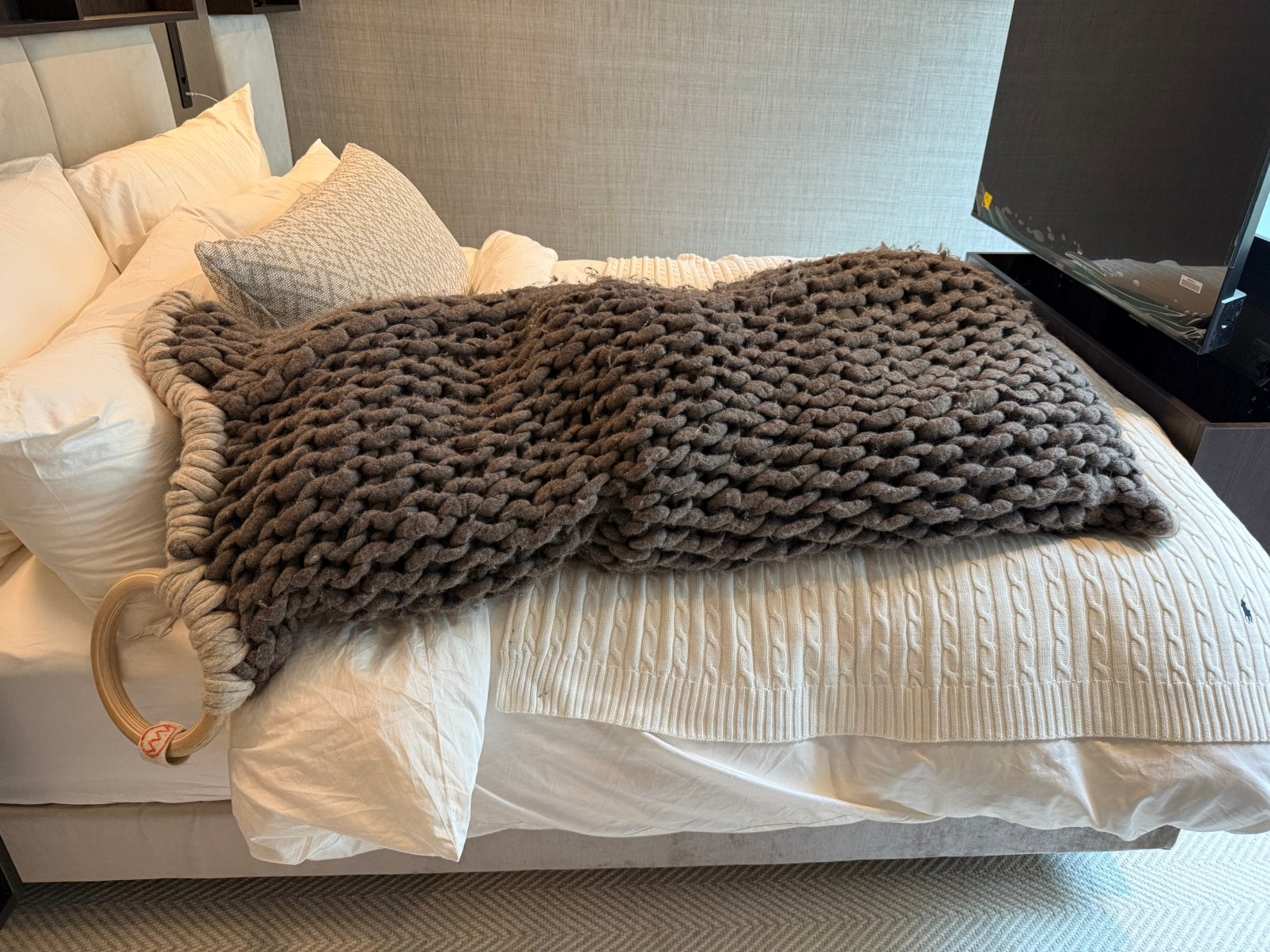 Vacht van Vilt Beanbag XXL zitzak 100% Wol Handgemaakt, Ophalen of Verzenden, Zo goed als nieuw, Overige